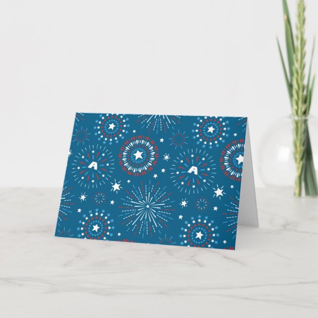 Captain America Fireworks Pattern Card (Front)