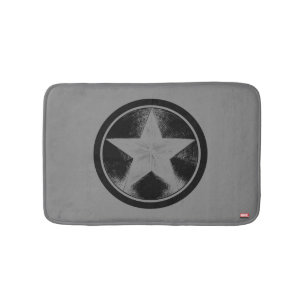 Captain America Grunge Shield Bath Mat