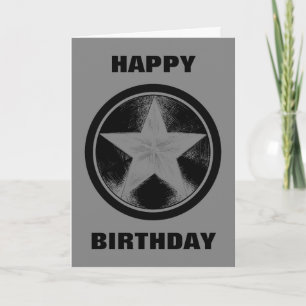 Captain America Grunge Shield Card