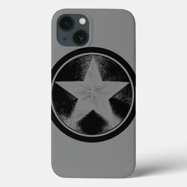 Captain America Grunge Shield Case-Mate iPhone Case (Back)