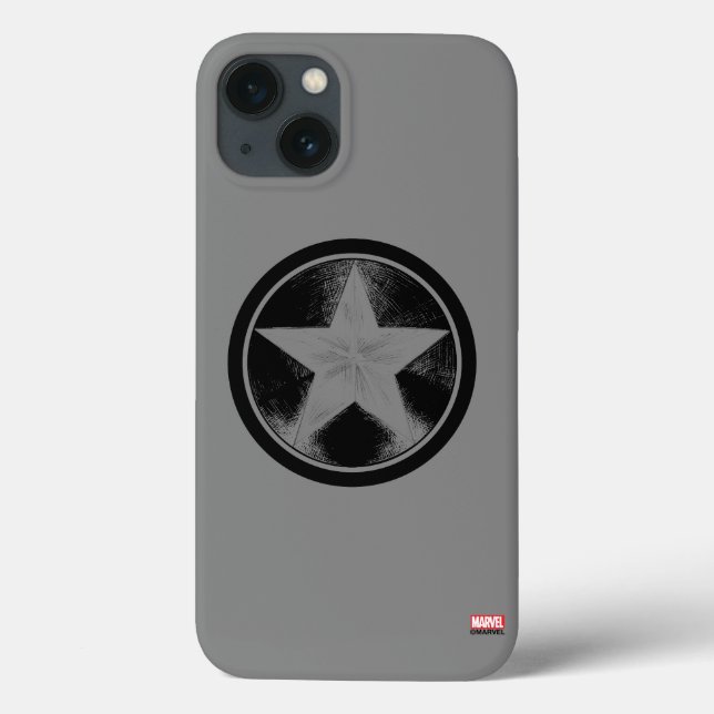 Captain America Grunge Shield Case-Mate iPhone Case (Back)