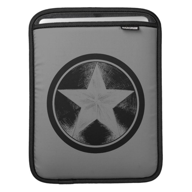 Captain America Grunge Shield iPad Sleeve (Front Device)