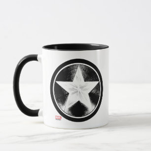 Captain America Grunge Shield Mug