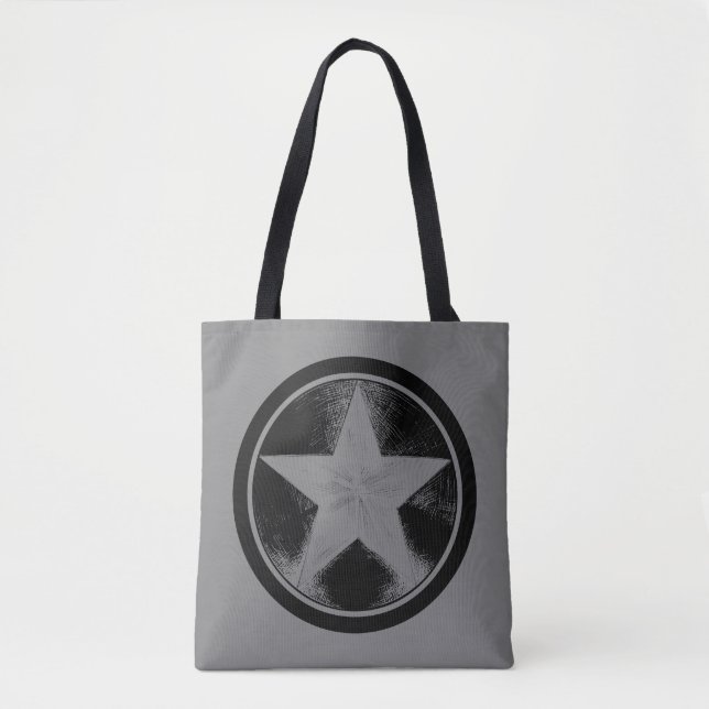 Captain America Grunge Shield Tote Bag (Front)