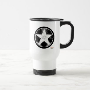 Captain America Grunge Shield Travel Mug