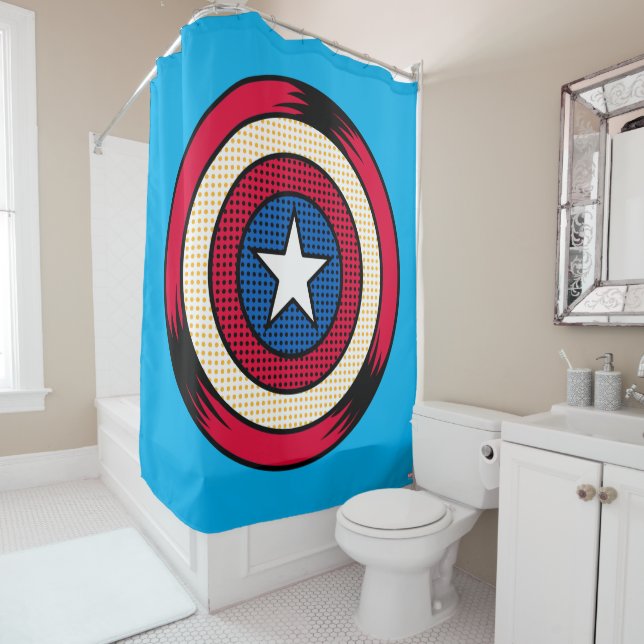 Captain America Halftone Shield (In Situ)