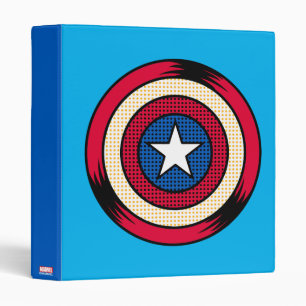 Captain America Halftone Shield Binder