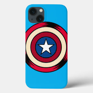 Captain America Halftone Shield iPhone 13 Case