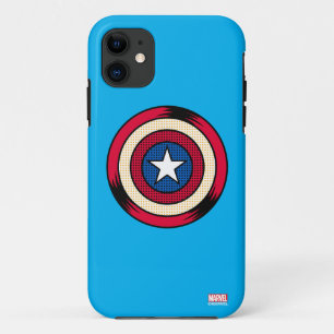 Captain America Halftone Shield iPhone 11 Case
