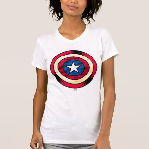 Captain America Halftone Shield T-Shirt