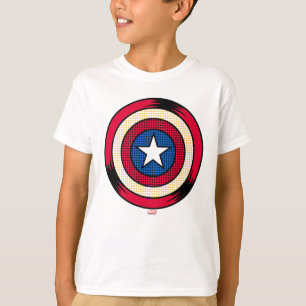 Captain America Halftone Shield T-Shirt