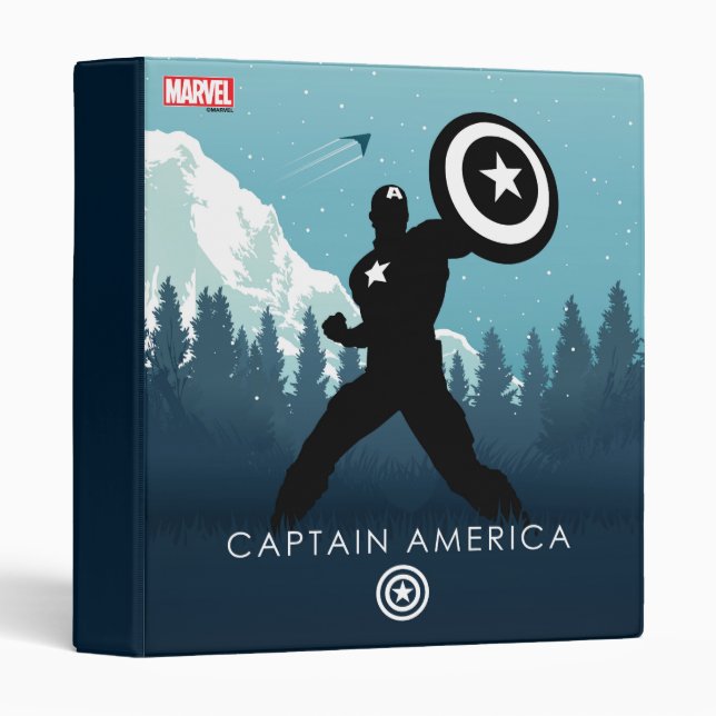 Captain America Heroic Silhouette Binder (Front/Spine)