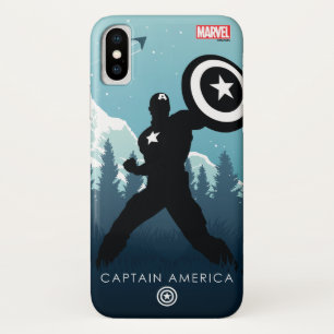 Captain America Heroic Silhouette Case-Mate iPhone Case