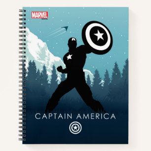 Captain America Heroic Silhouette Notebook