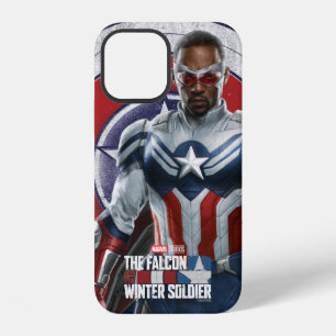 Captain America Holding Shield With Wings Down iPhone 12 Case