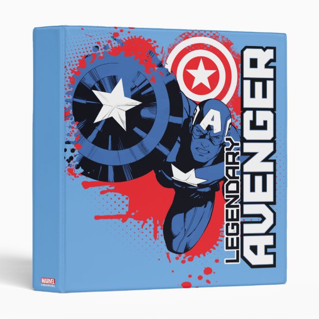 Captain America Legendary Avenger Binder (Front/Spine)