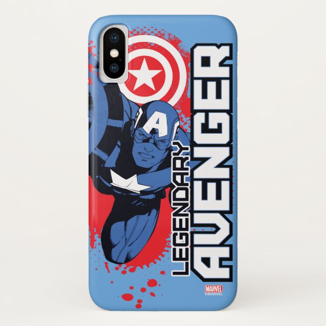 Captain America Legendary Avenger Case-Mate iPhone Case (Back)