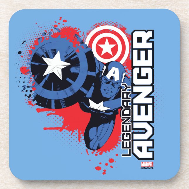 Captain America Legendary Avenger Coaster (Front)
