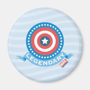 Captain America "Legendary" Patriotic Shield Magnet