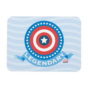 Captain America "Legendary" Patriotic Shield Magnet