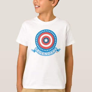 Captain America "Legendary" Patriotic Shield T-Shirt
