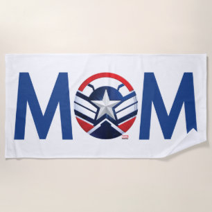Captain America Mom Beach Towel