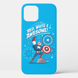 Captain America "Red, White, & Awesome!" iPhone 12 Case