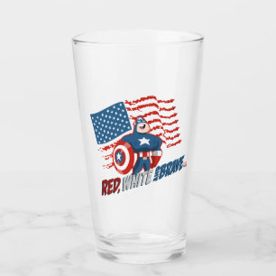 Captain America Red, White, & Brave Glass