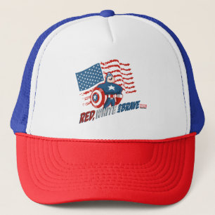 Captain America Red, White, & Brave Trucker Hat
