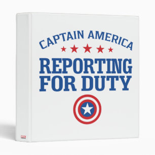 Captain America   Reporting For Duty Binder