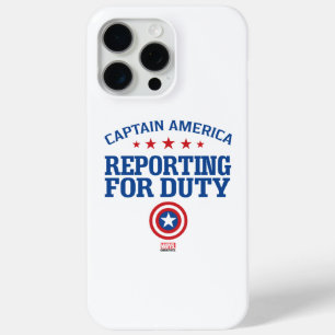Captain America Reporting For Duty iPhone 15 Pro Max Case
