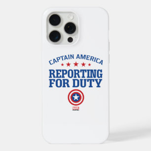 Captain America Reporting For Duty iPhone 15 Pro Max Case
