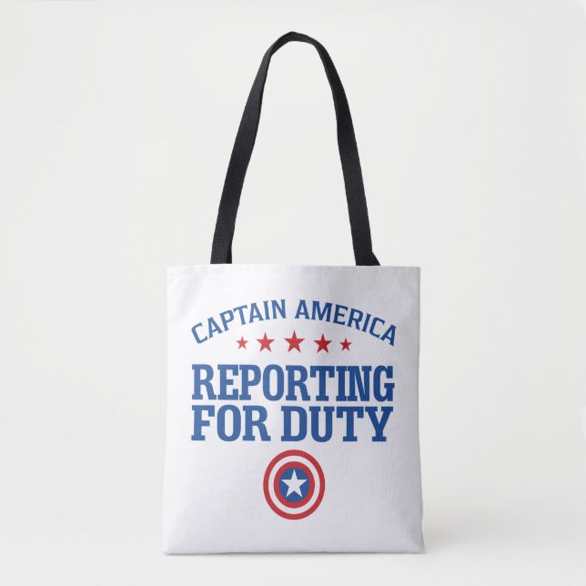 Captain America | Reporting For Duty Tote Bag (Front)