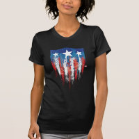 Captain America Retro Shield Paint Brush Strokes