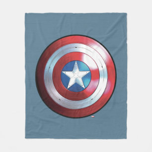 Captain America Shield Badge Fleece Blanket