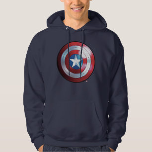 Captain America Shield Badge Hoodie