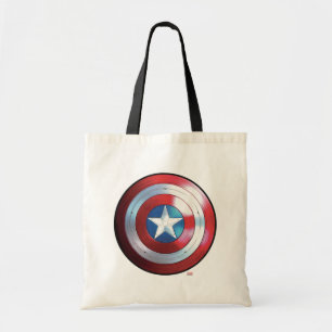 Captain America Shield Badge Tote Bag