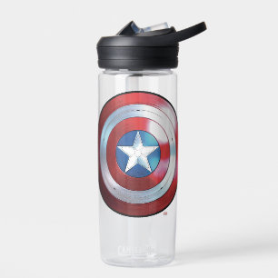 Captain America Shield Badge Water Bottle