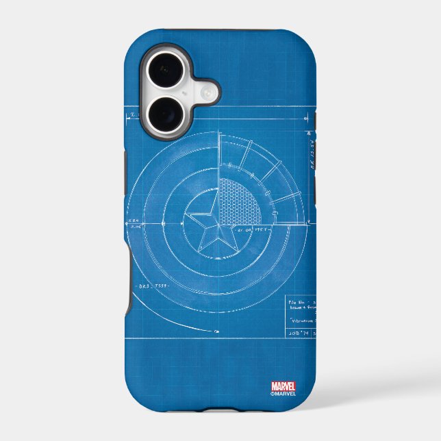 Captain America Shield Blueprint (Back)