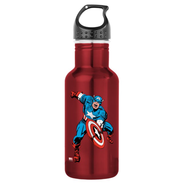 Captain America Shield Slam 532 Ml Water Bottle (Front)