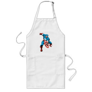 Captain America Shield Slam Long Apron