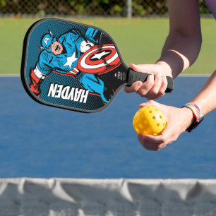 Captain America Shield Slam Pickleball Paddle