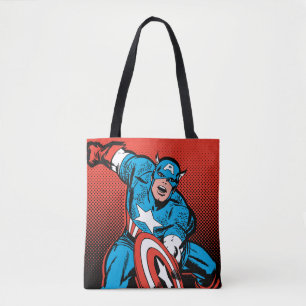 Captain America Shield Slam Tote Bag
