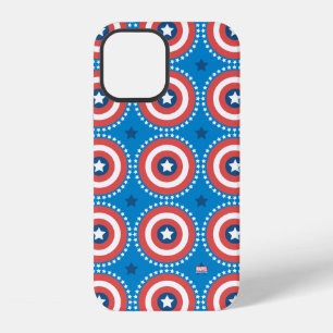 Captain America Shield & Stars Pattern iPhone 12 Case