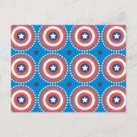 Captain America Shield & Stars Pattern