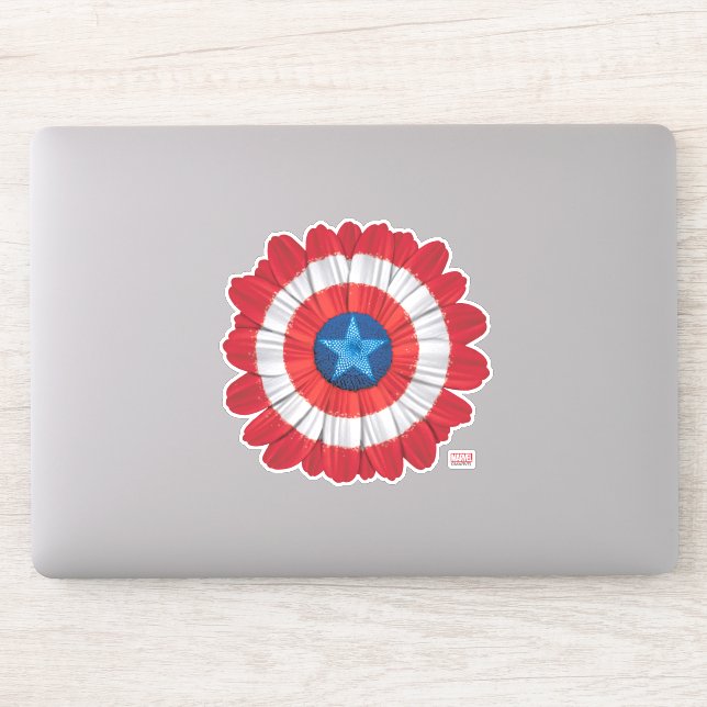 Captain America Shield Styled Daisy Flower (Computer)