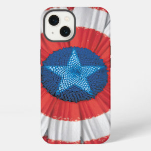 Captain America Shield Styled Daisy Flower iPhone 13 Case