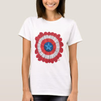 Captain America Shield Styled Daisy Flower