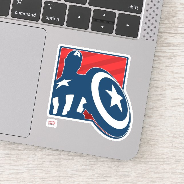 Captain America Silhouette Icon (Detail)