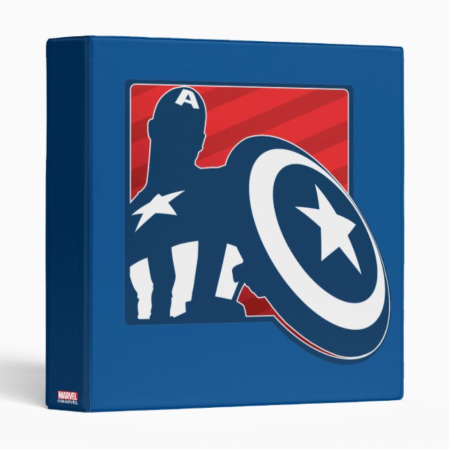 Captain America Silhouette Icon Binder (Front/Spine)